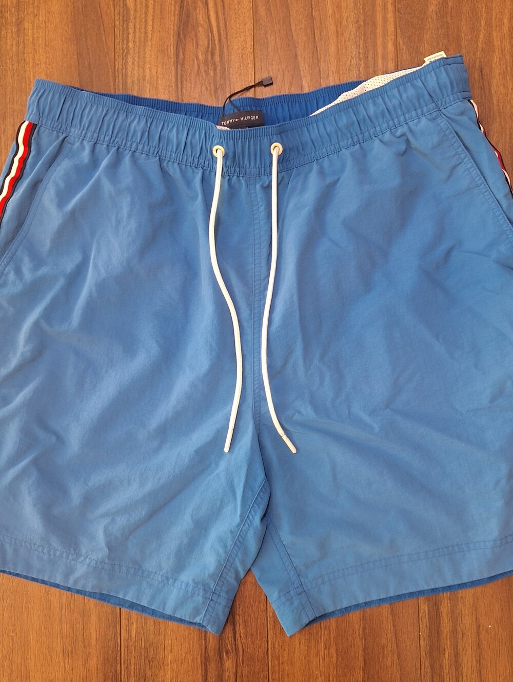 Tommy Hilfiger Swim Shorts Trunks Blue XL Mens Liner & Drawstrings
